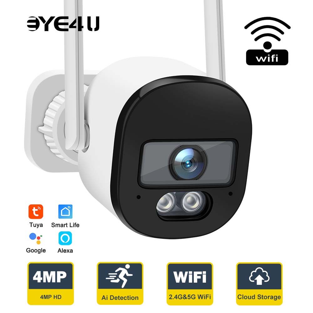 Smart Home Google Nest - Tuya 4MP Bullet kamera bezpieczeństwa 2.4G/5G