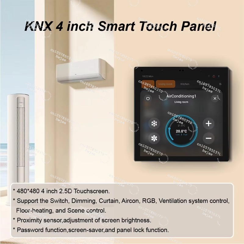Smart Home Knx System - Panel sterowania oświetleniem w hotelach typu