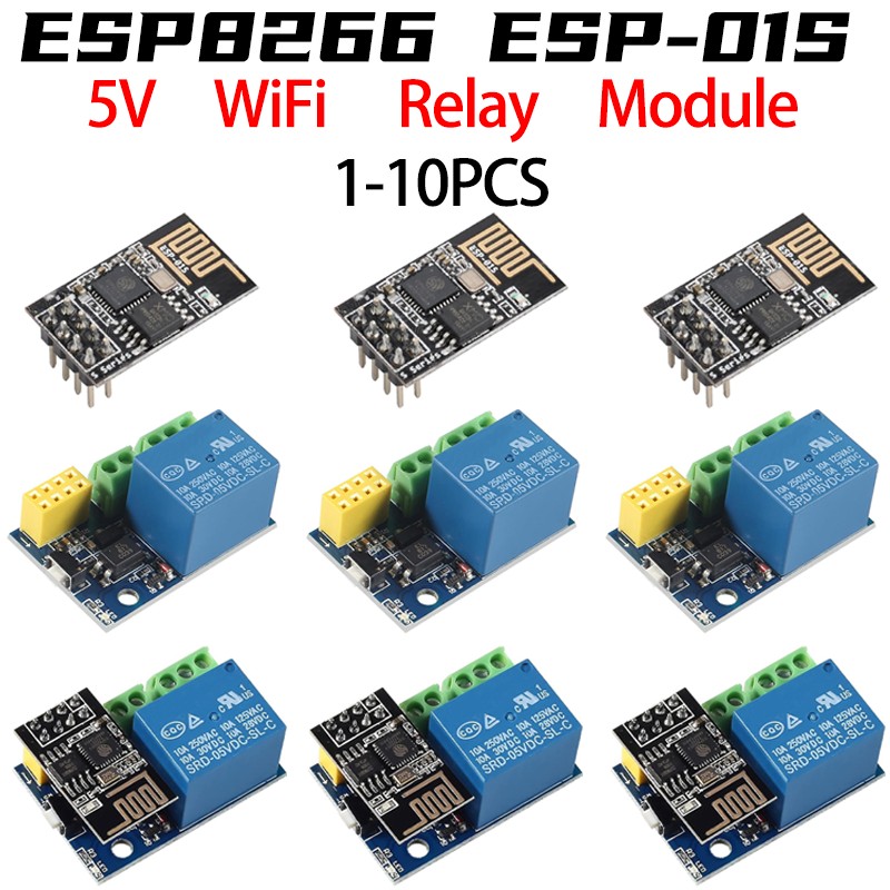 Smart Home Arduino Uno - Moduł przekaźnikowy WiFi ESP8266 ESP-01 ESP-01S