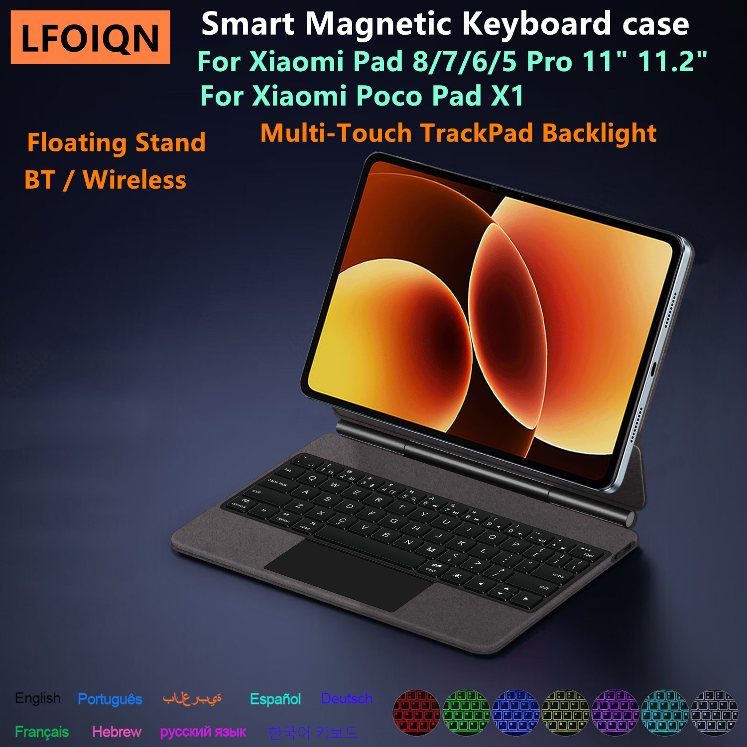 Smart Home Tablet - Klawiatura Magic Keyboard LFOIQN do Xiaomi