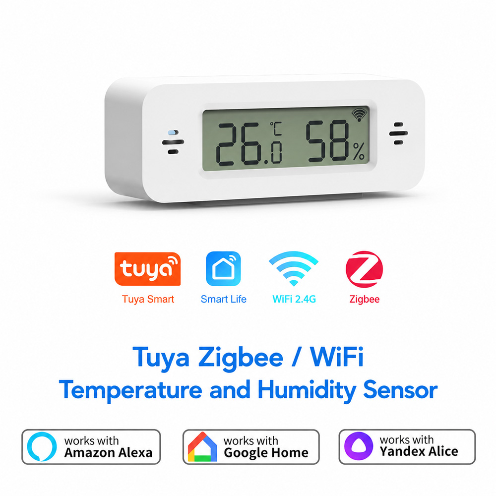 Smart Home Tablet - Czujnik temperatury i wilgotności Tuya Zigbee