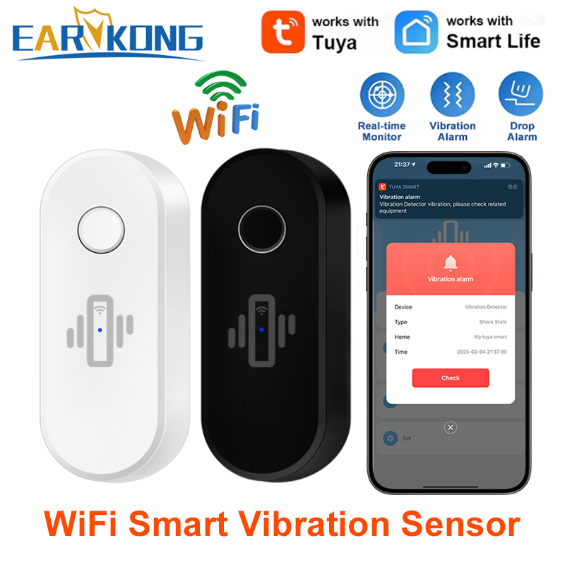 Czujnik wibracji WiFi Tuya, al – Door Window Sensor recenzja i cena