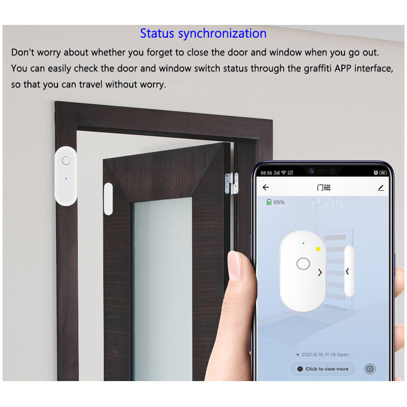 Inteligentny czujnik otwarcia  – Door Window Sensor recenzja i cena