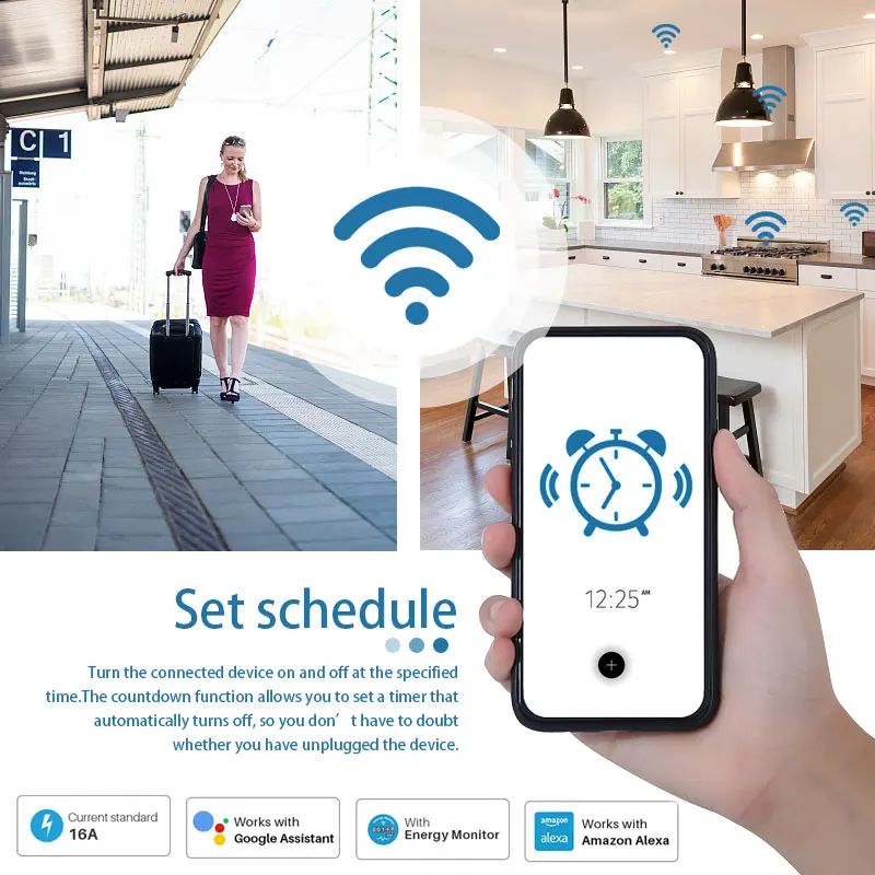 Inteligentne gniazdko WiFi 20A – Smart Home Tablet recenzja i cena